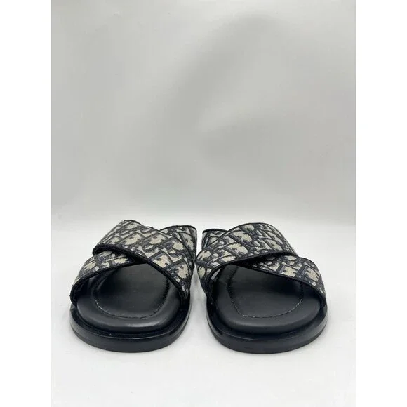 Dior Alias sandal in beige and black Dior Oblique jacquard Size 40 - Picture 2 of 6